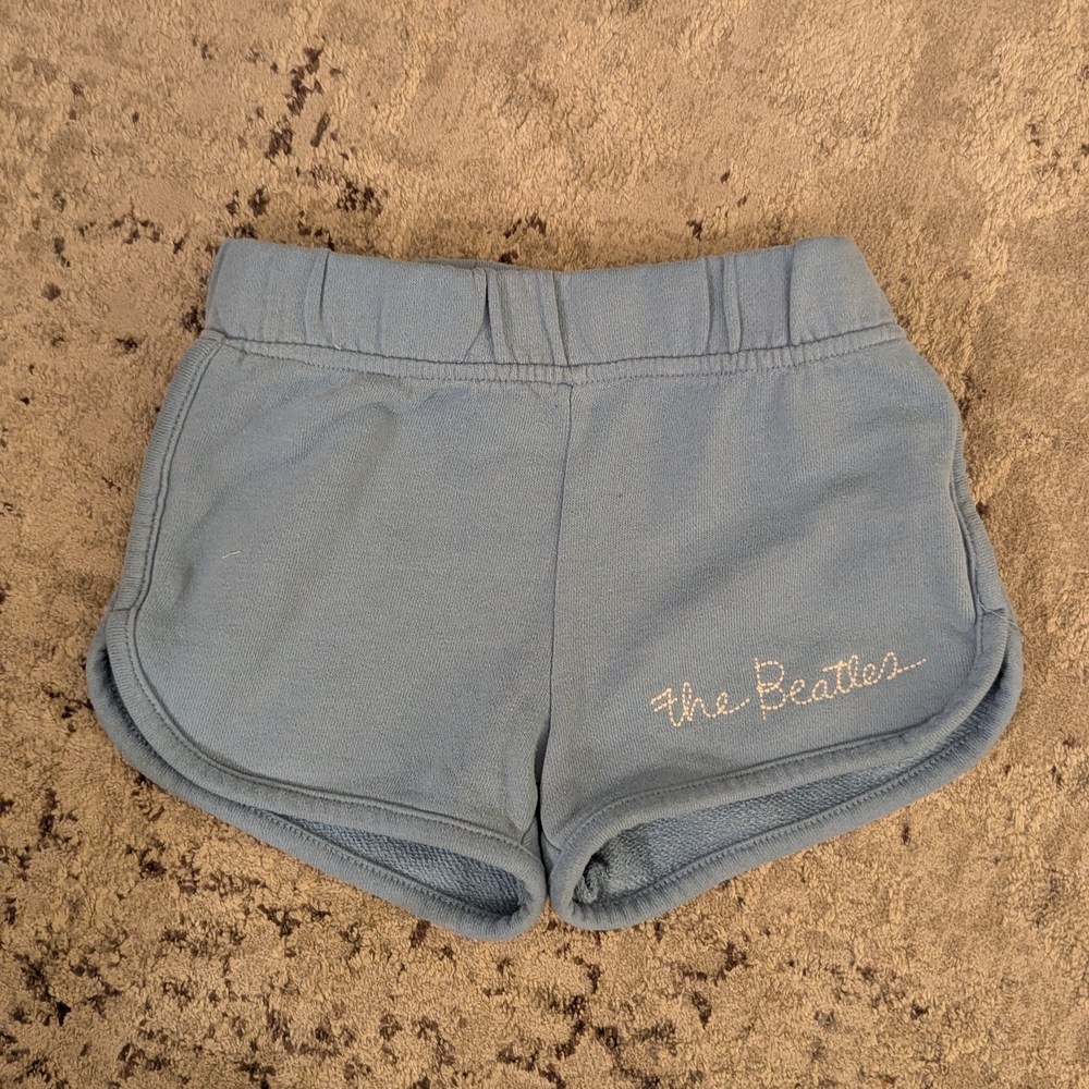 Junk Food | Light Blue 'The Beatles' Embroidered Lounge Shorts